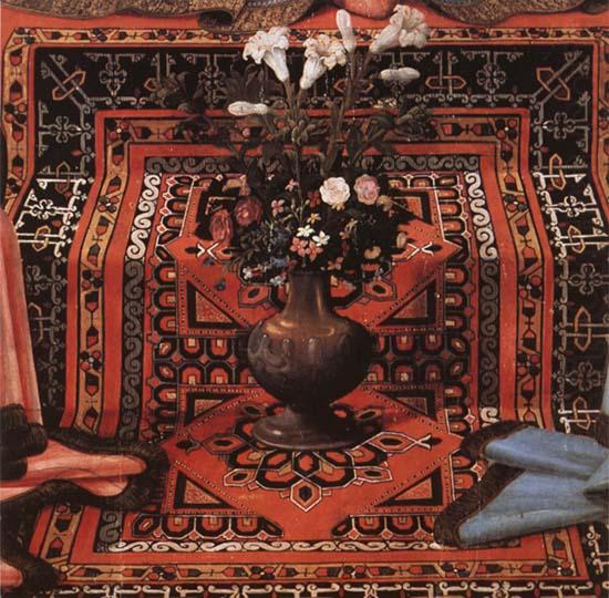 Domenicho Ghirlandaio Details of Thronende Madonna mit den Erzengeln Michael und Raffael sowie den Bischofen Jendrius und justus china oil painting image